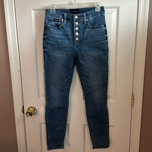 Lucky Brand Button Up Bridgette High Rise Skinny Jeans